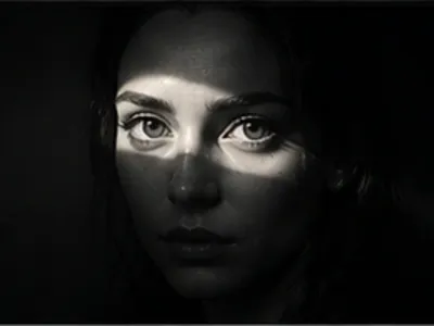 Midnight Noir Eyes Spotlight AI