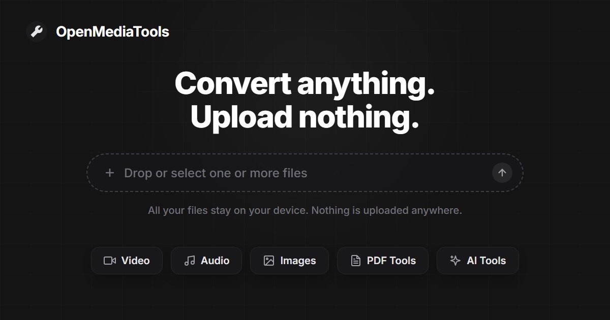 AAC to MP3 Converter - Free Online Tool - OpenMediaTools